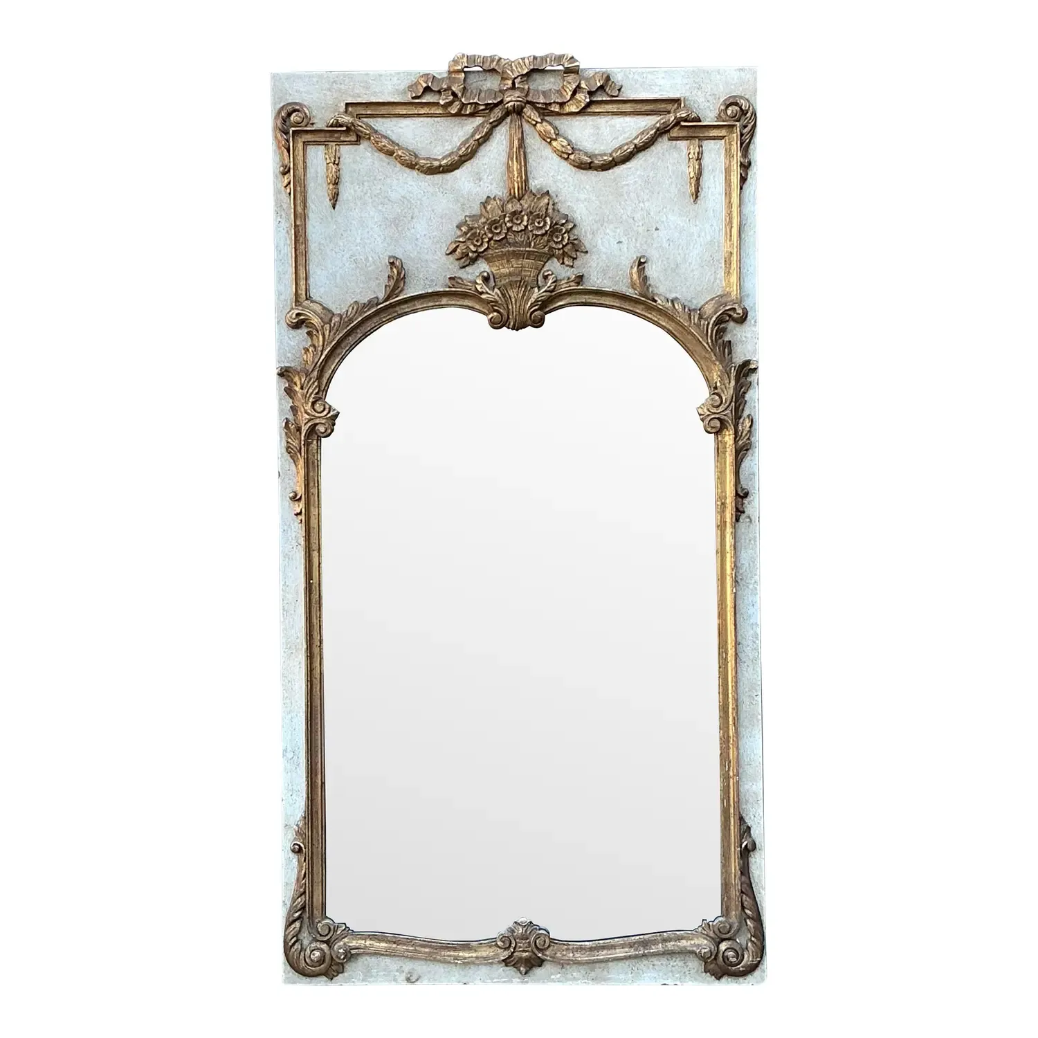 Vintage Gilt Tipped Trumeau Mirror — additional photo 4