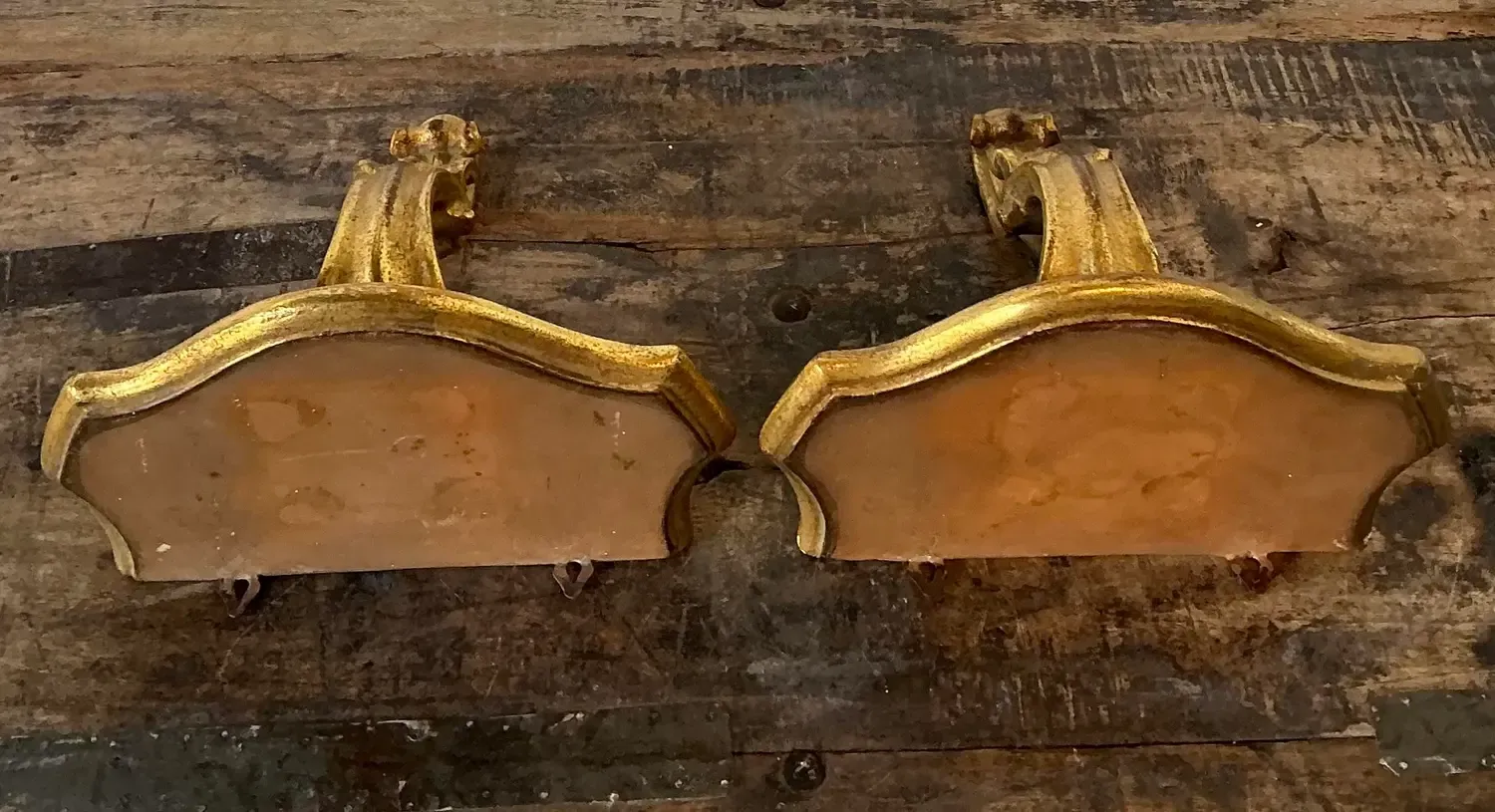 Vintage Gilt Tipped Wall Brackets - A Pair — additional photo 5