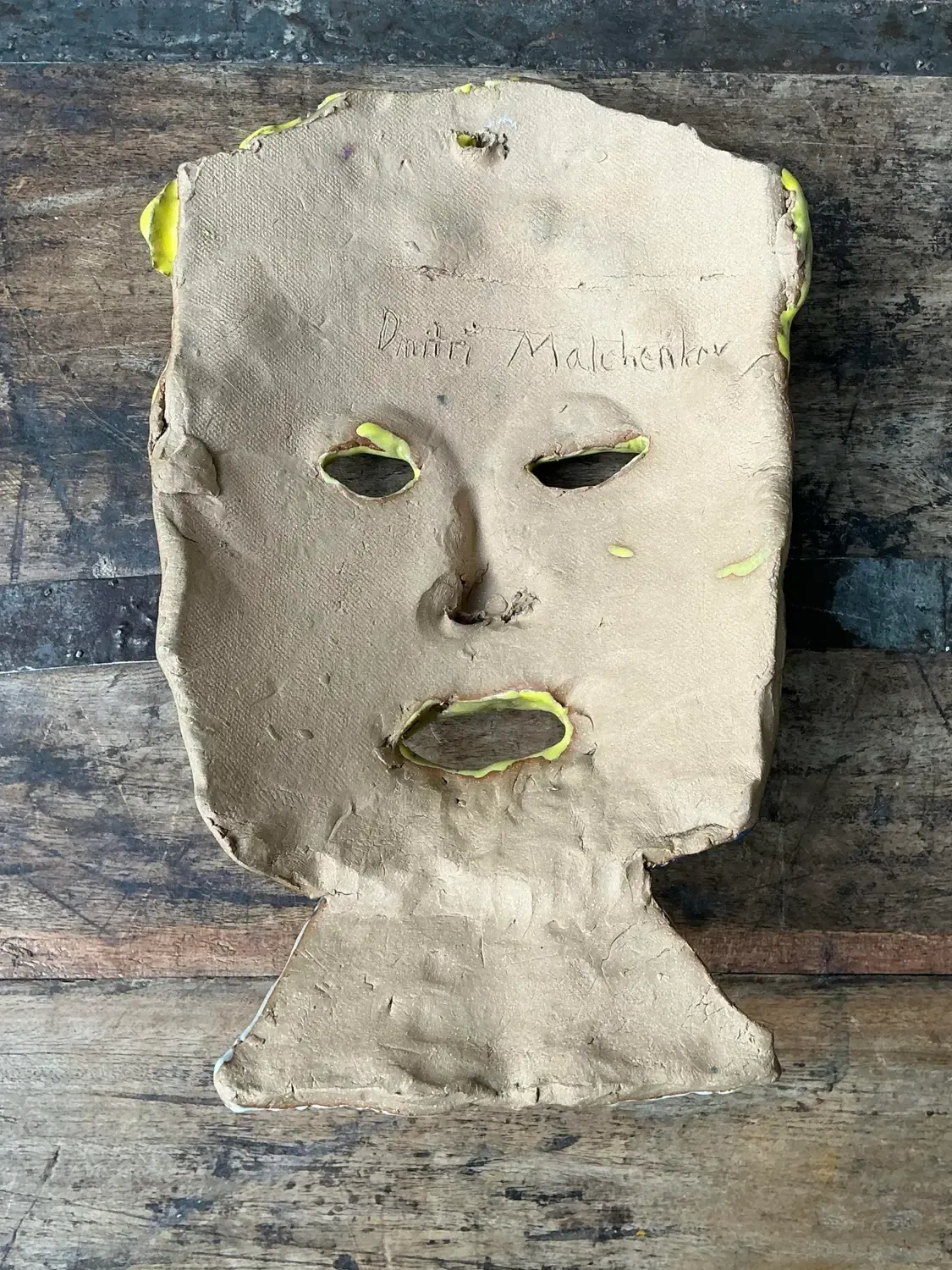 Vintage Glazed Ceramic Face Mask — additional photo 2
