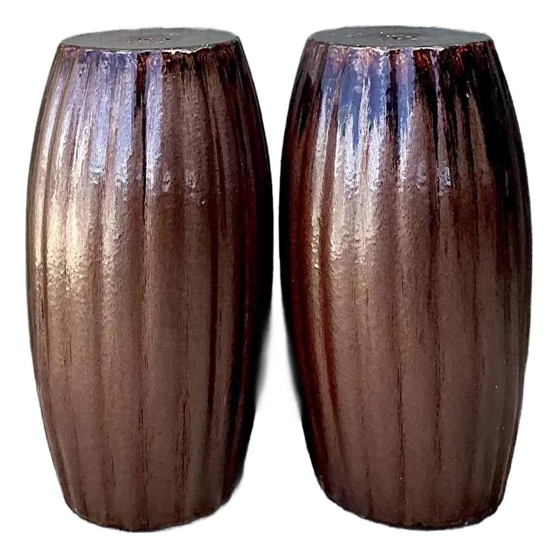 Vintage Glazed Ceramic Glazed Low Stools - A Pair — additional photo 5