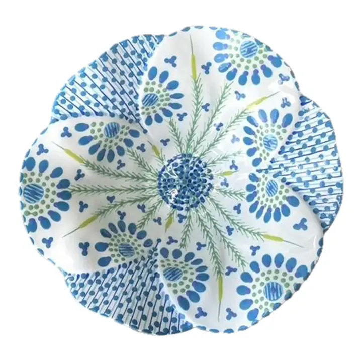 Vintage Glazed Ceramic Hand Painted Bowl — additional photo 1
