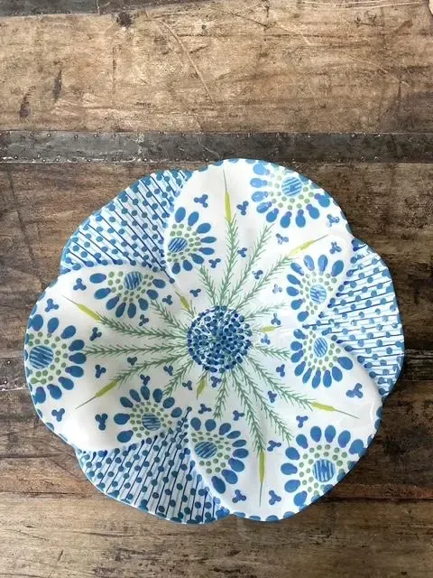 Vintage Glazed Ceramic Hand Painted Bowl — additional photo 6