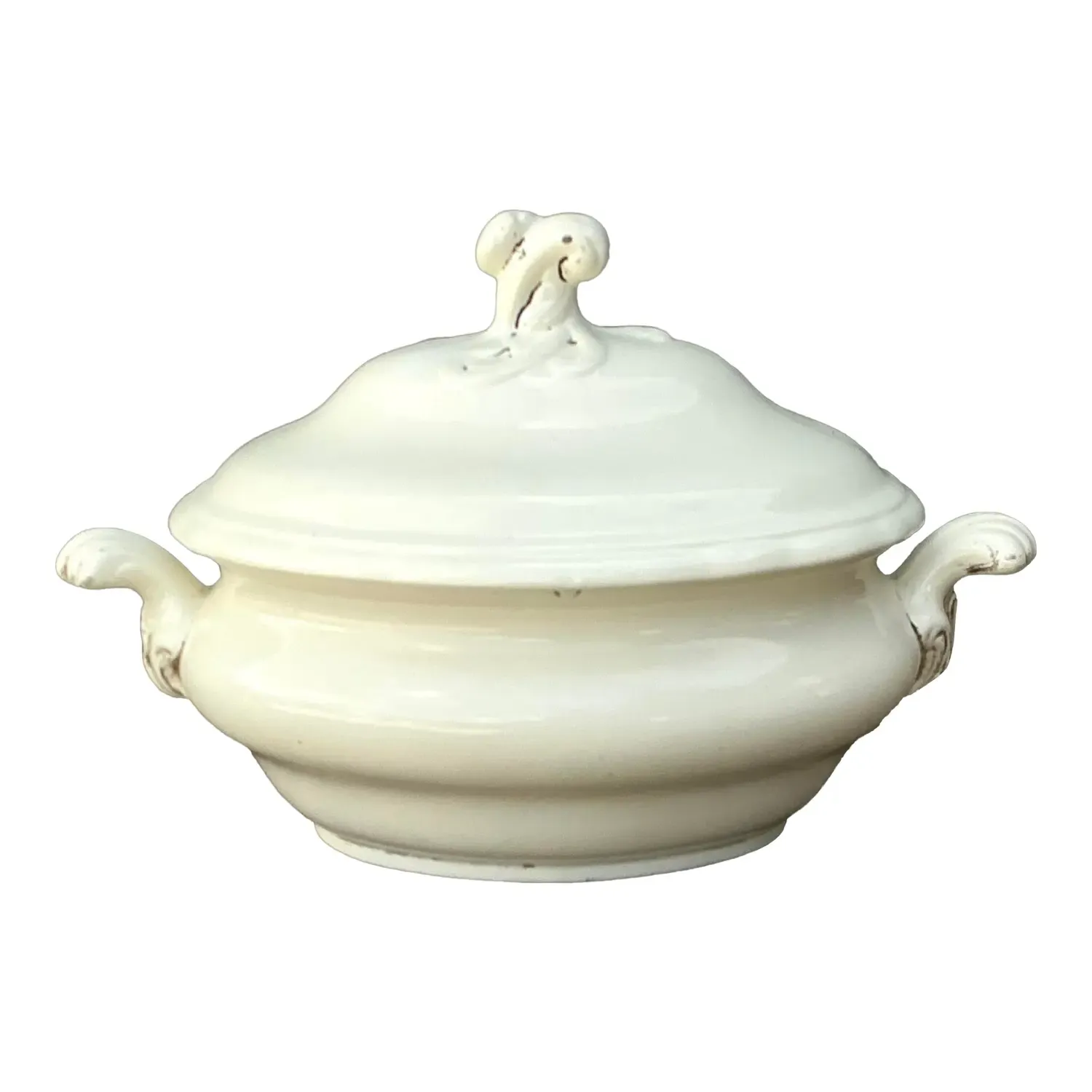 Vintage Glazed Ceramic Lidded Casserole — additional photo 1