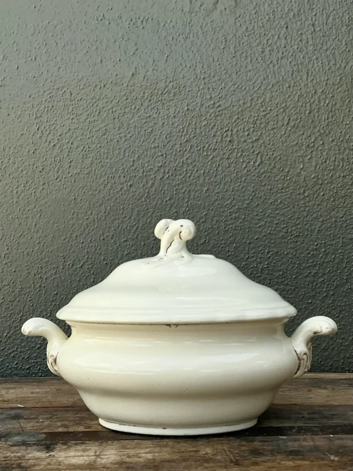 Vintage Glazed Ceramic Lidded Casserole — additional photo 3