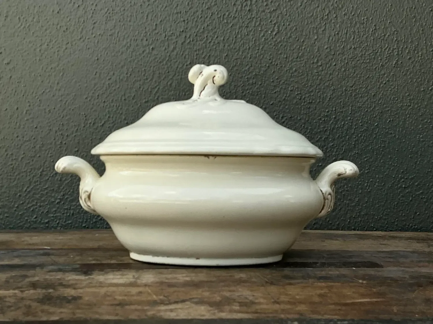 Vintage Glazed Ceramic Lidded Casserole — additional photo 4
