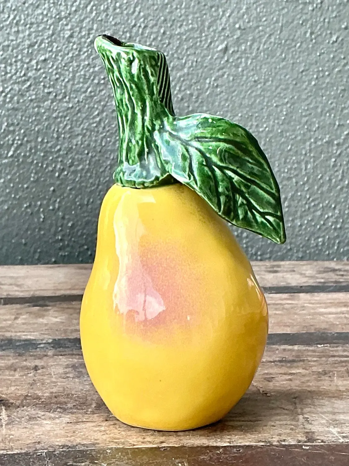 Vintage Glazed Ceramic Small Pitcher — additional photo 4