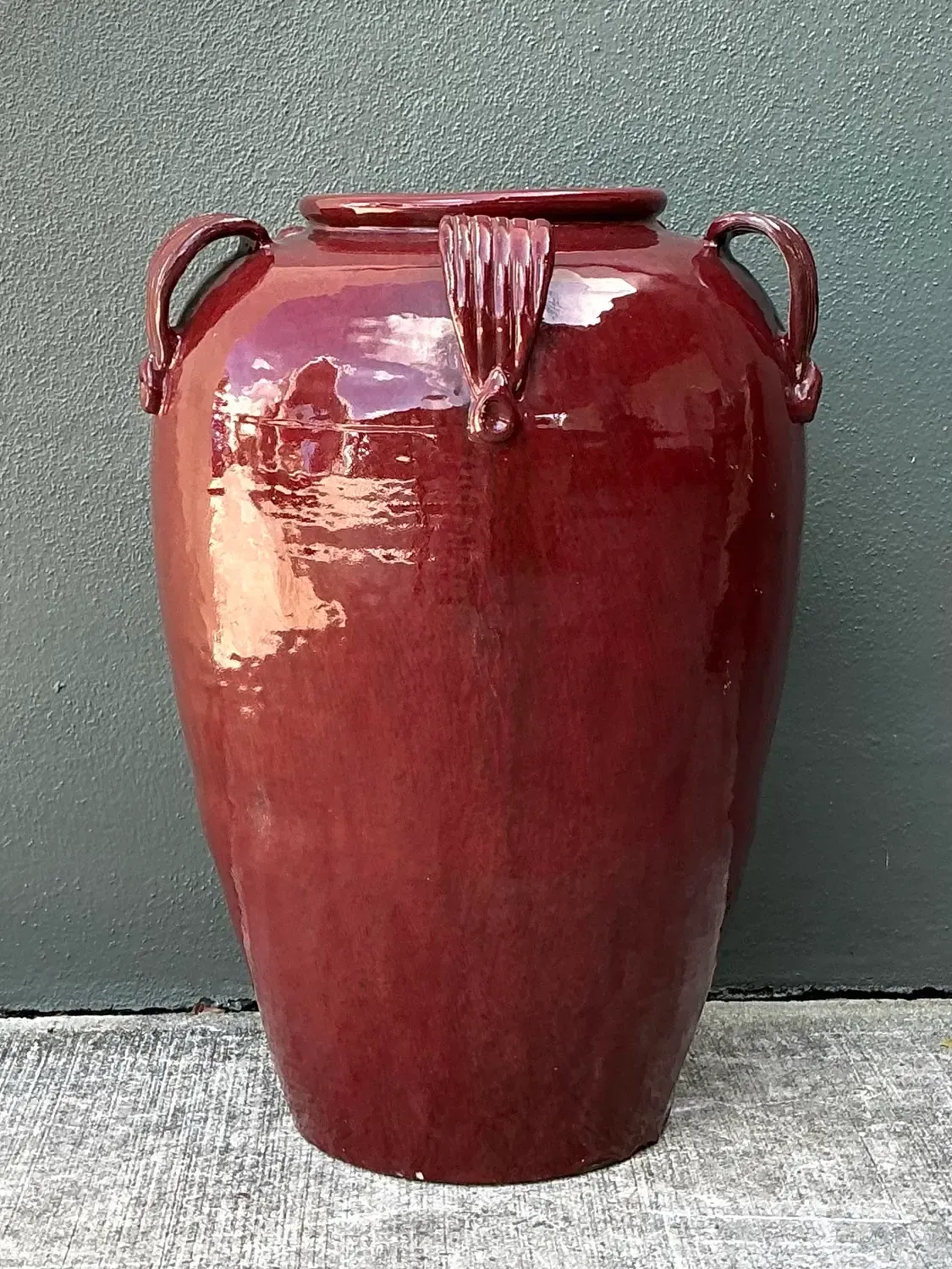 Vintage Glazed Ceramic Tall Stool — additional photo 4