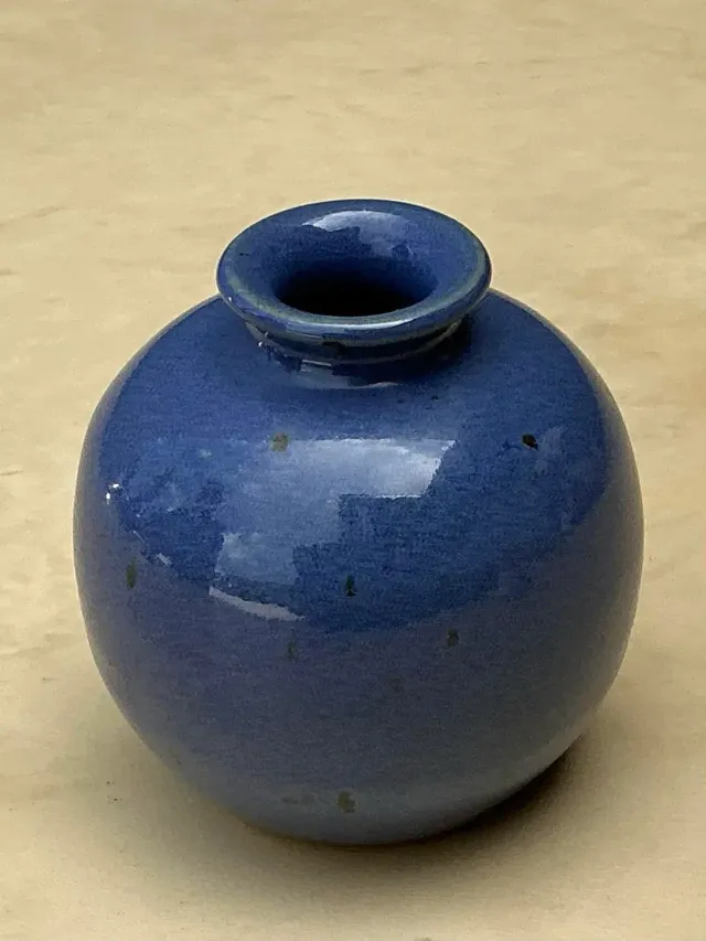 Vintage Glazed Ceramic Vase — additional photo 4