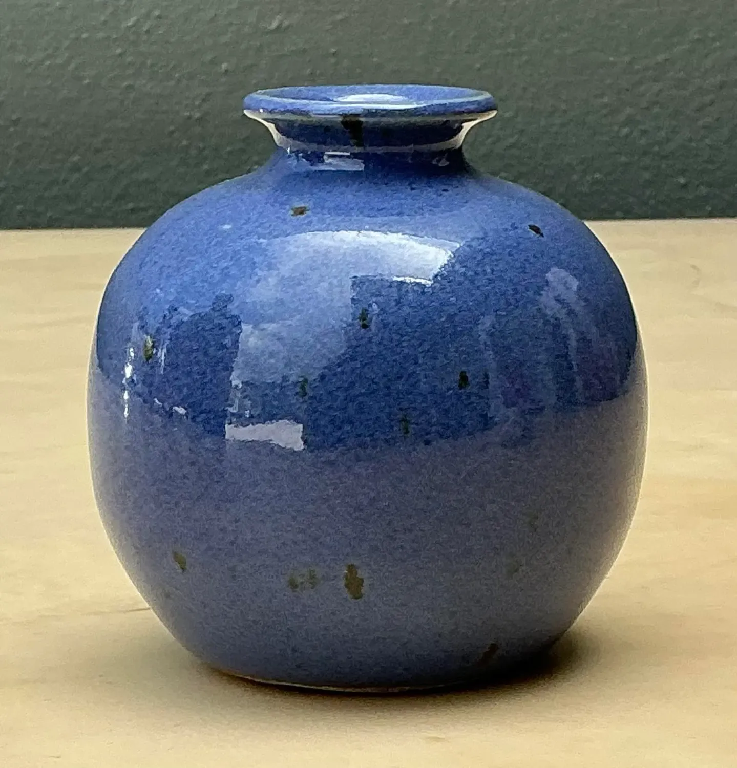 Vintage Glazed Ceramic Vase — additional photo 8