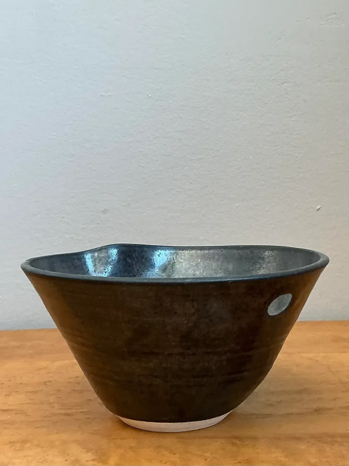 Vintage Glazed Studio Pottery Bowl — additional photo 1