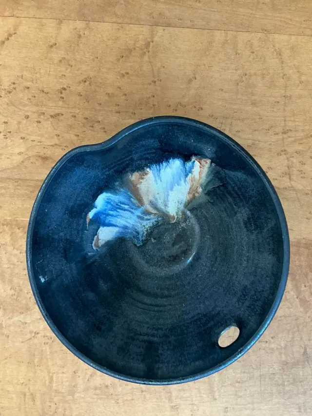 Vintage Glazed Studio Pottery Bowl — additional photo 2