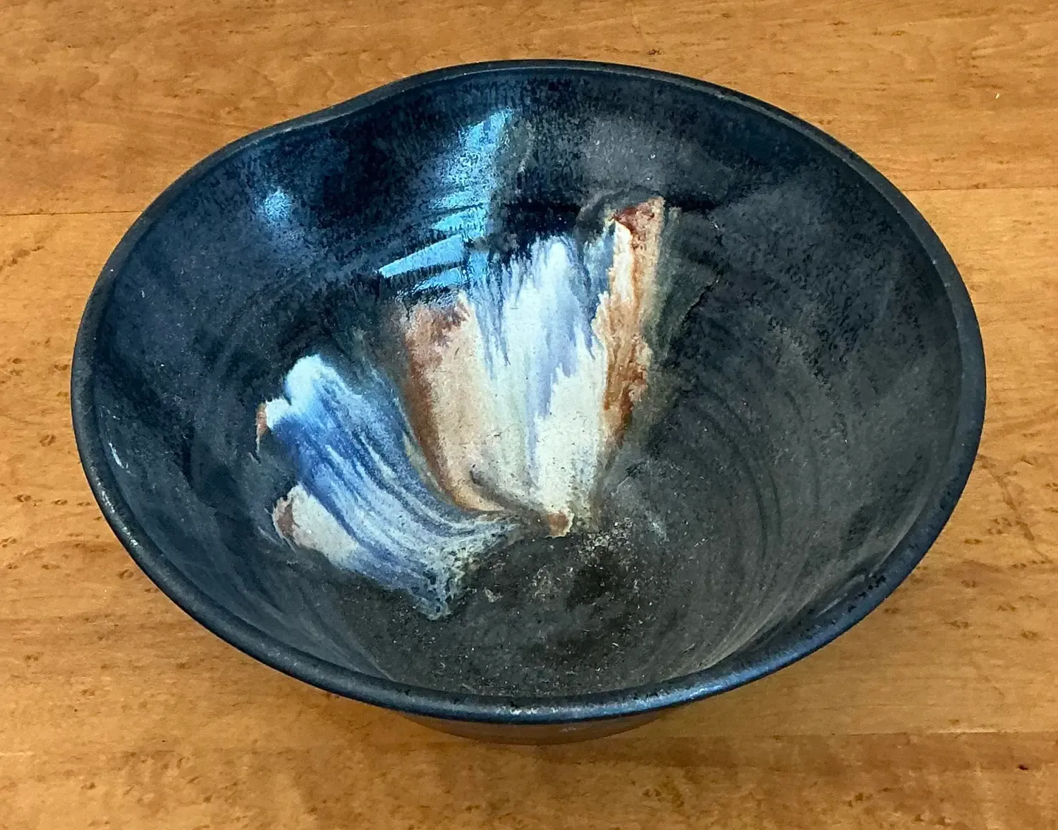 Vintage Glazed Studio Pottery Bowl — additional photo 4