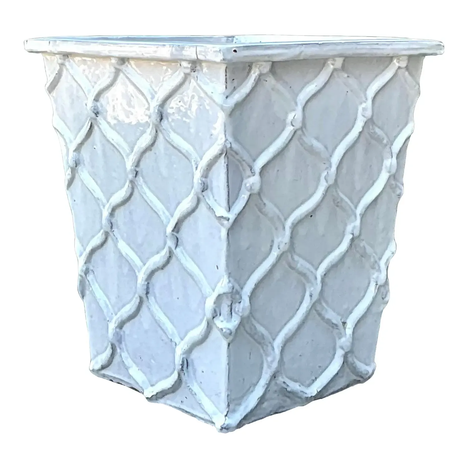 Vintage Glazed Terracotta Planter
