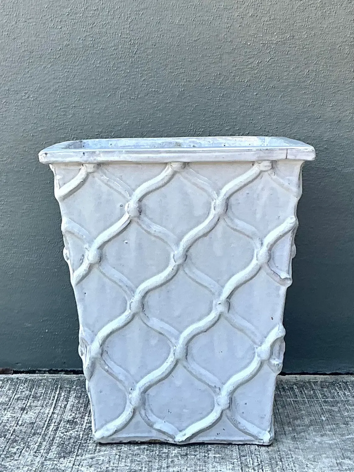 Vintage Glazed Terracotta Planter — additional photo 4
