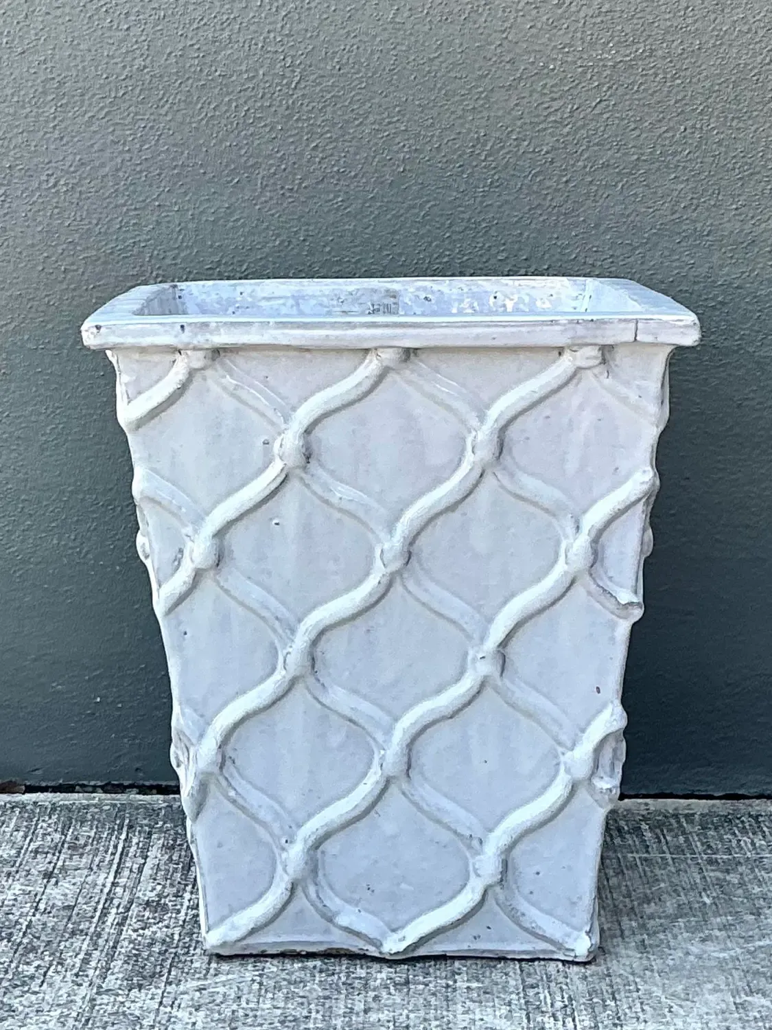 Vintage Glazed Terracotta Planter — additional photo 5