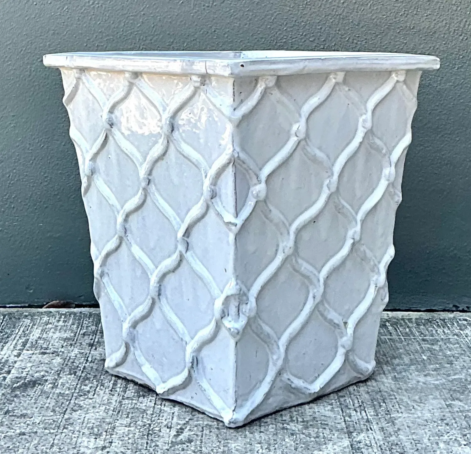 Vintage Glazed Terracotta Planter — additional photo 6