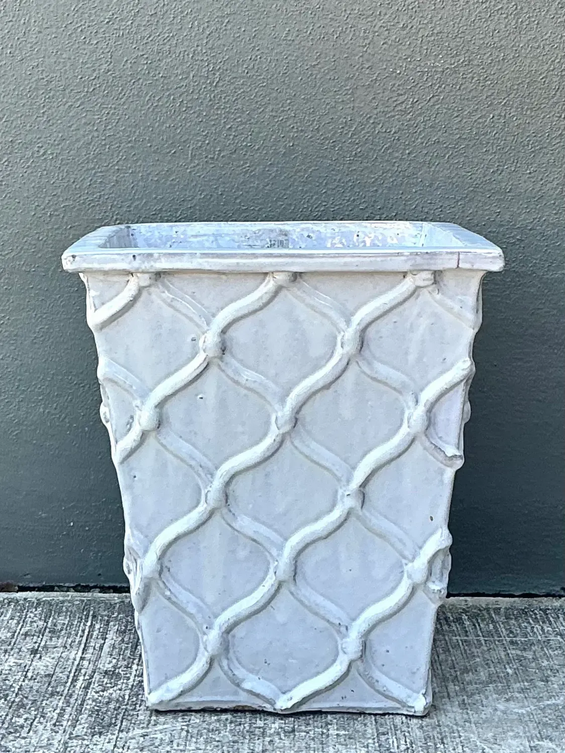 Vintage Glazed Terracotta Planter — additional photo 7