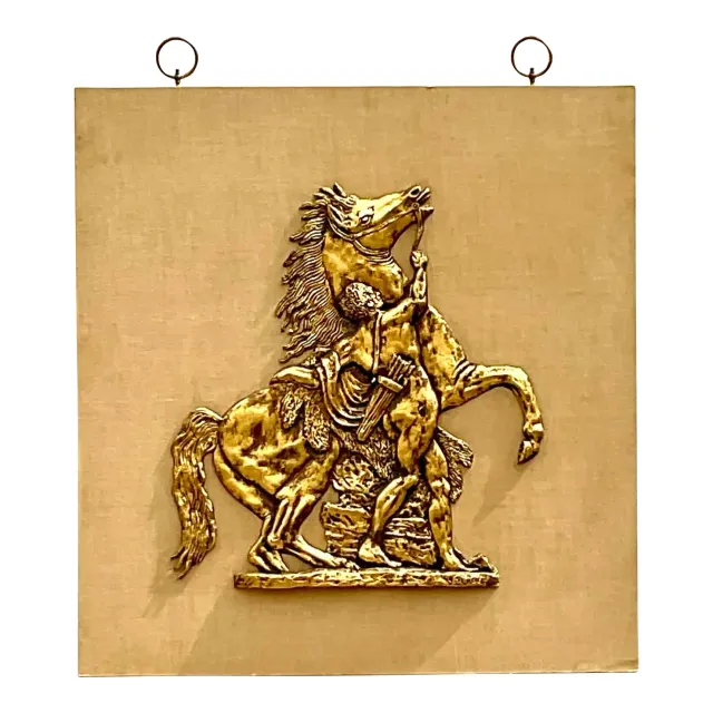 Vintage Grand Tour Gladiator and Horse Fiberglass Relief — additional photo 1