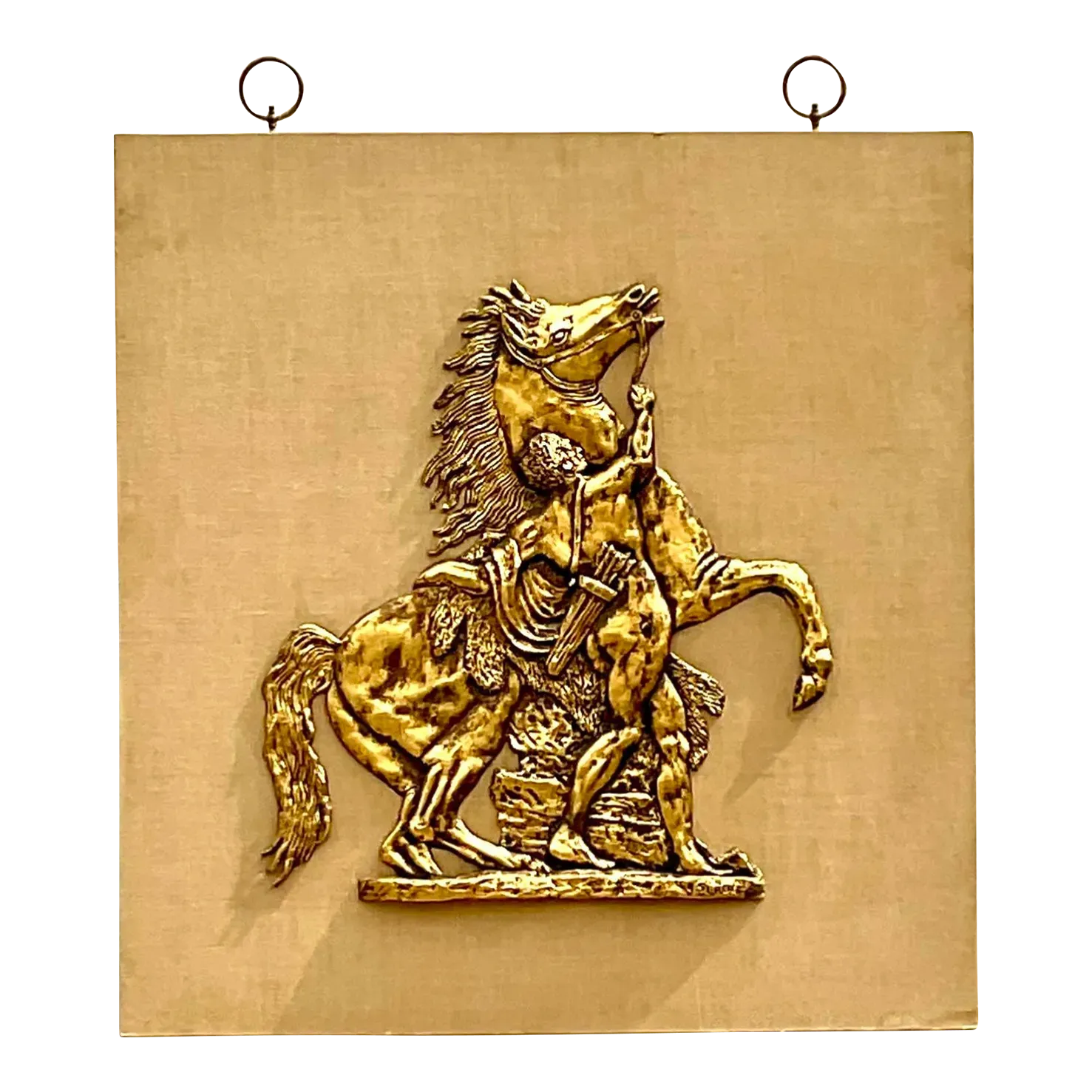 Vintage Grand Tour Gladiator and Horse Fiberglass Relief — additional photo 4