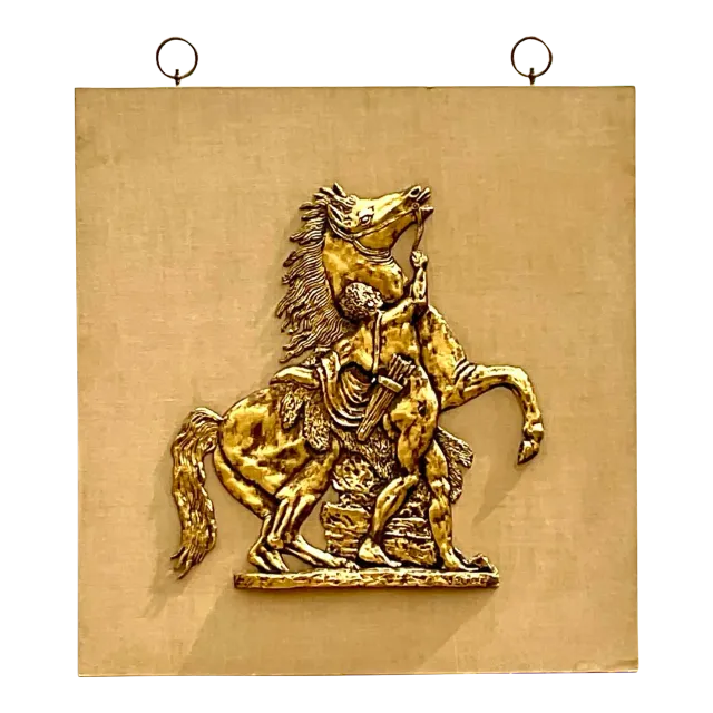 Vintage Grand Tour Gladiator and Horse Fiberglass Relief — additional photo 4