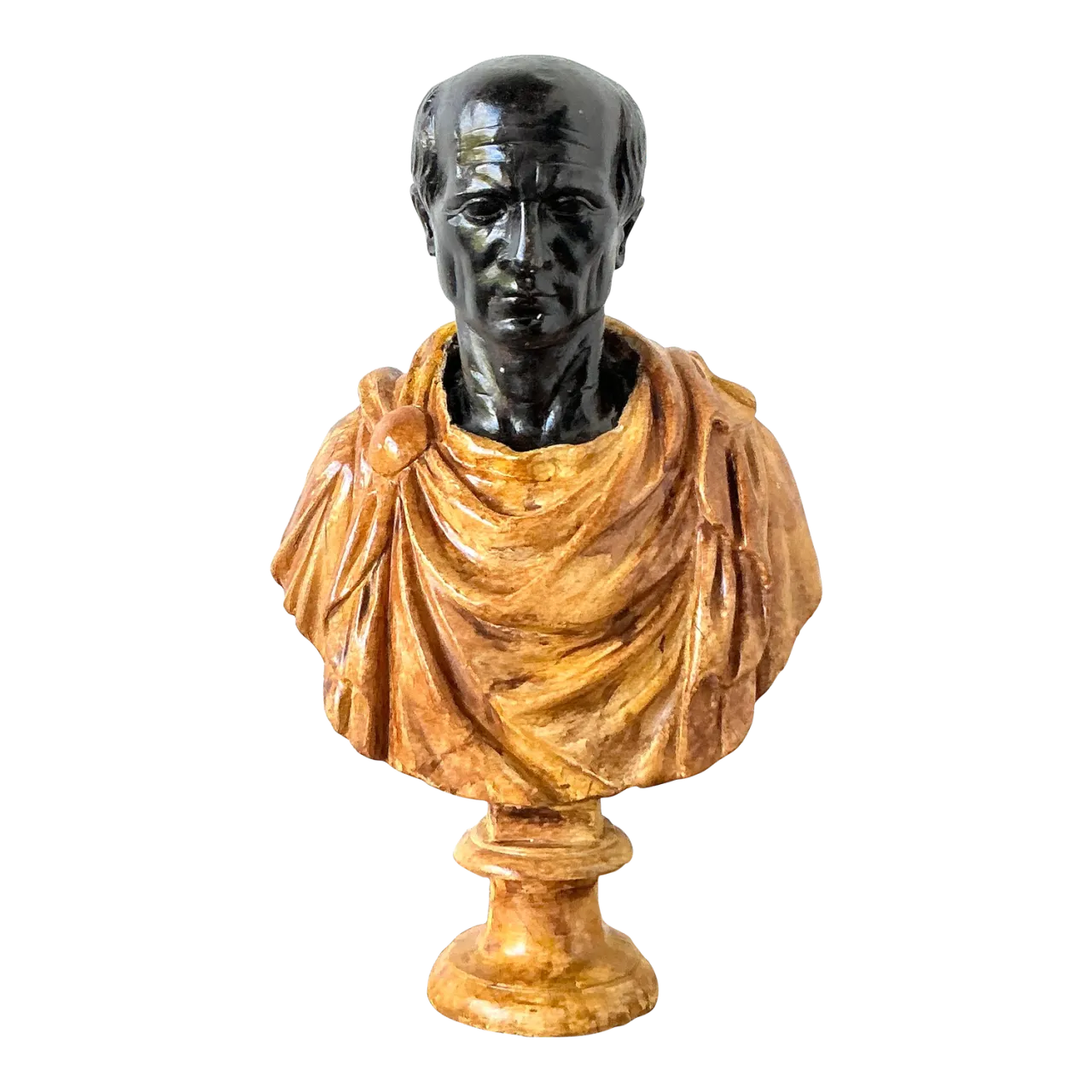 Vintage Grand Tour Plaster Bust of Man