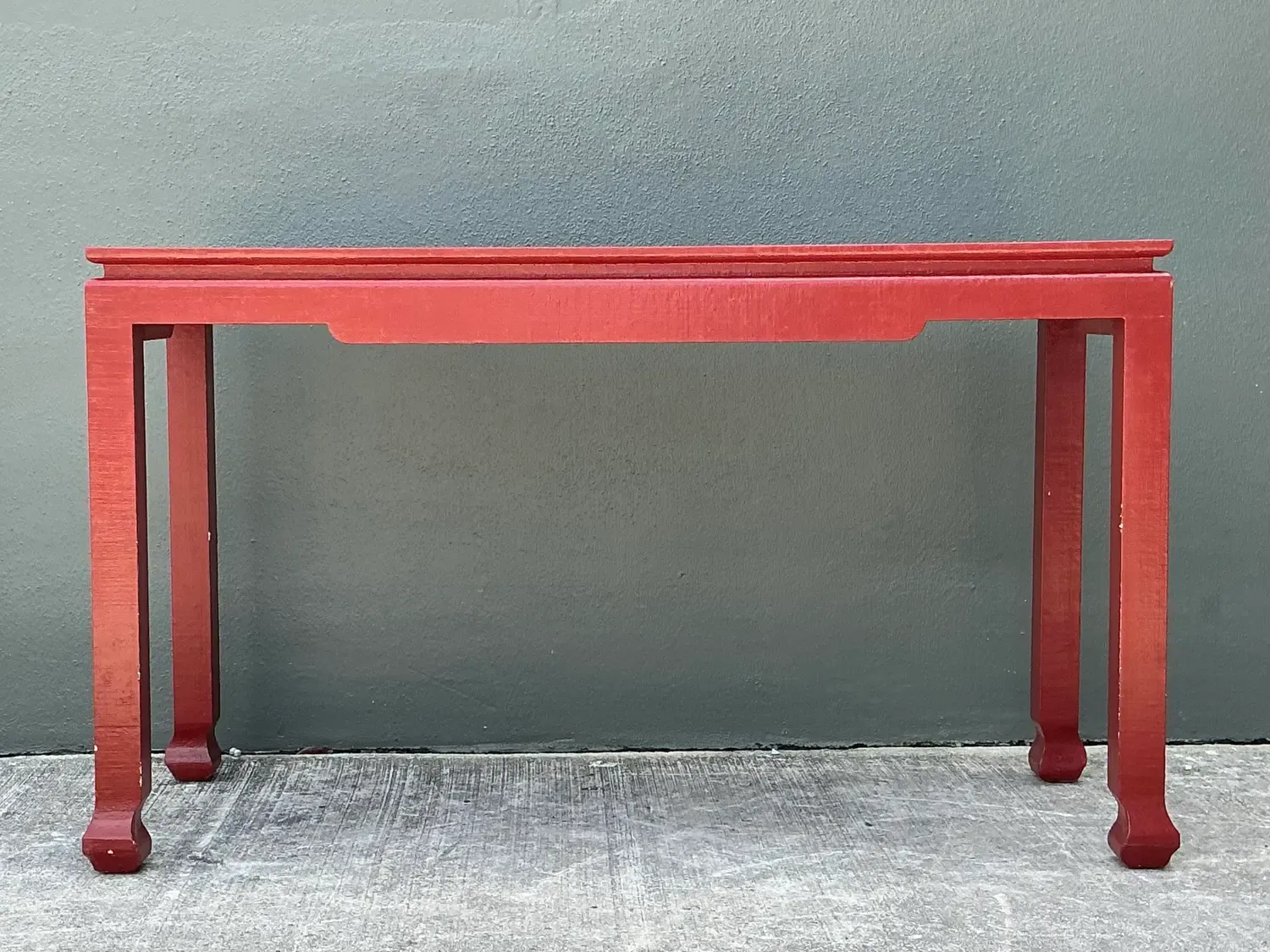 Vintage Grasscloth Ming Console Table — additional photo 2