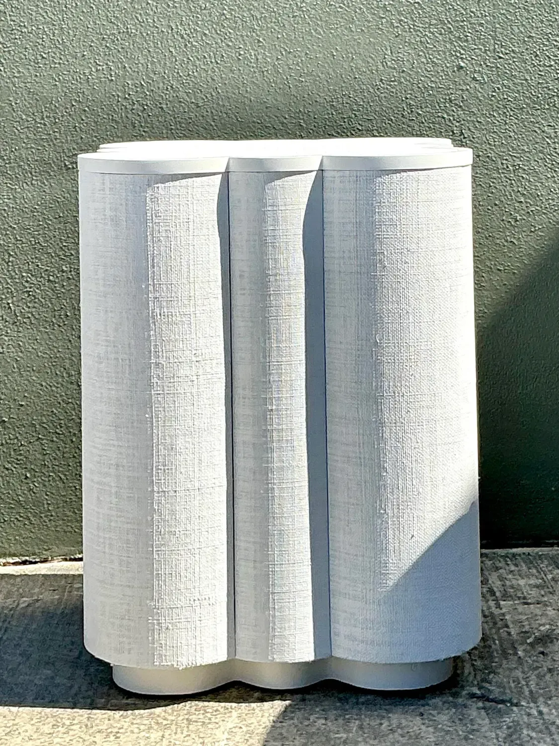 Vintage Grasscloth Side Table — additional photo 2