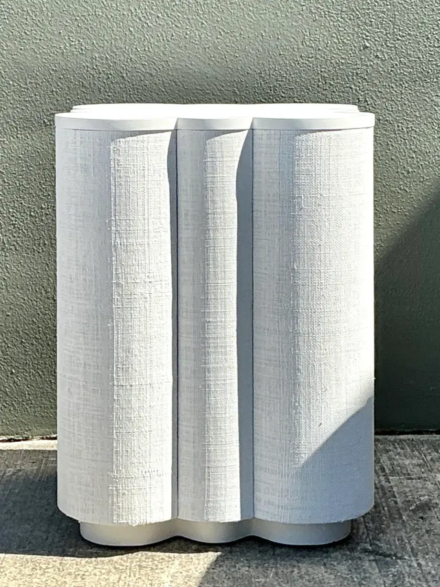 Vintage Grasscloth Side Table — additional photo 3