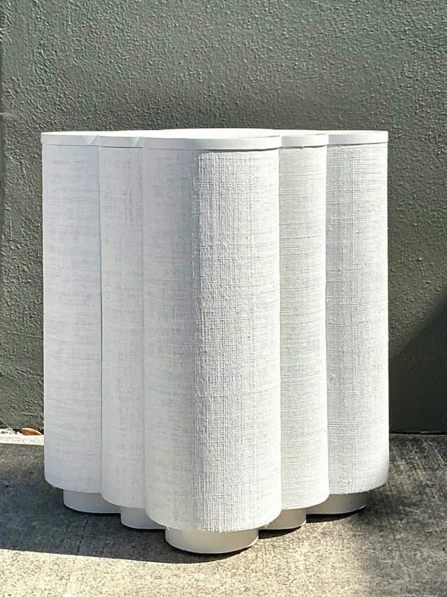 Vintage Grasscloth Side Table — additional photo 4