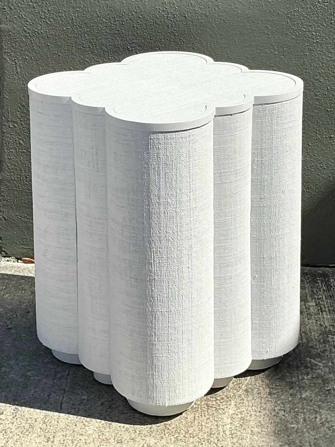 Vintage Grasscloth Side Table — additional photo 7