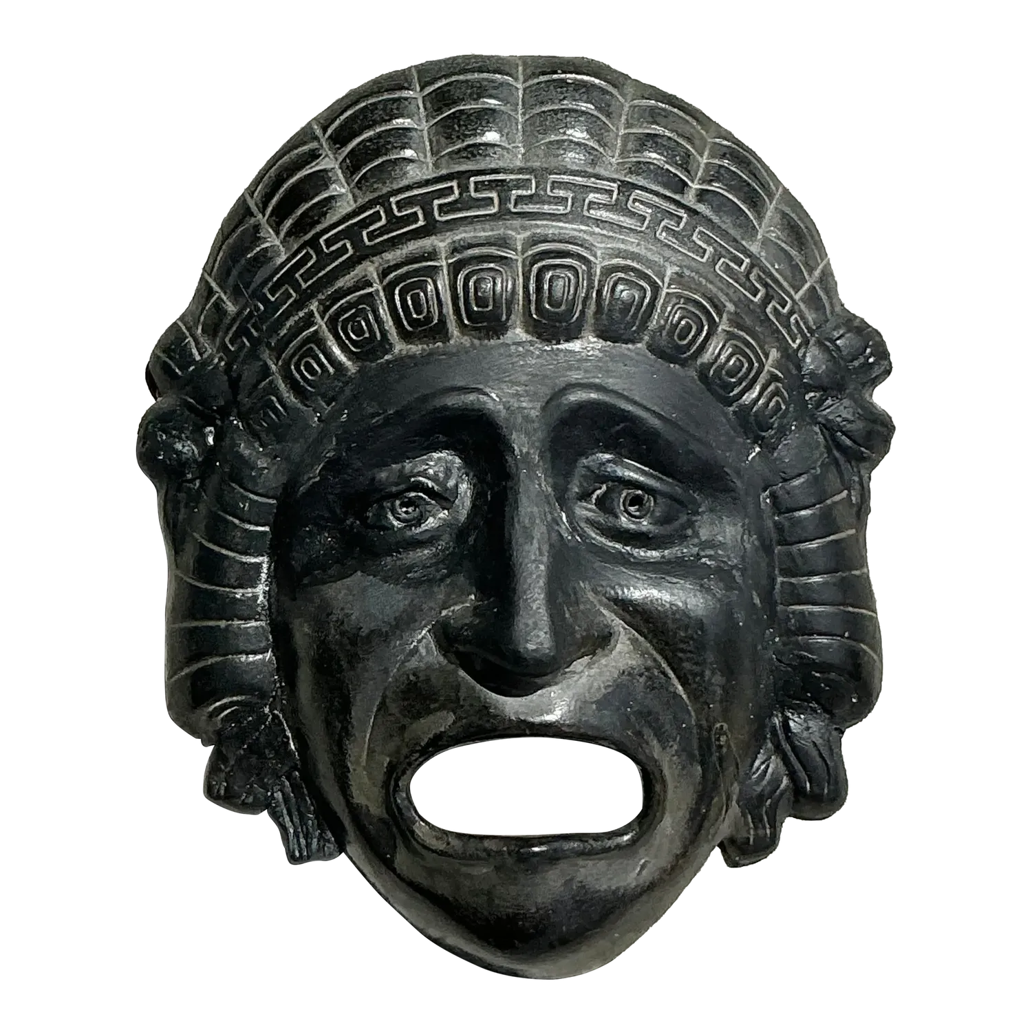 Vintage Greek Key TerraCotta Face Plaque — additional photo 6