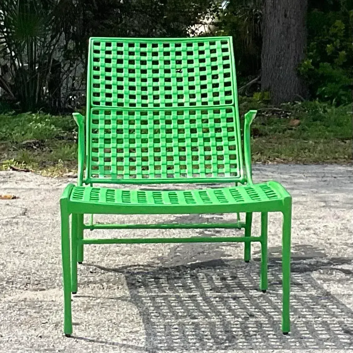 Vintage Green Dan Johnson Chaise Lounge for Brown Jordan — additional photo 5