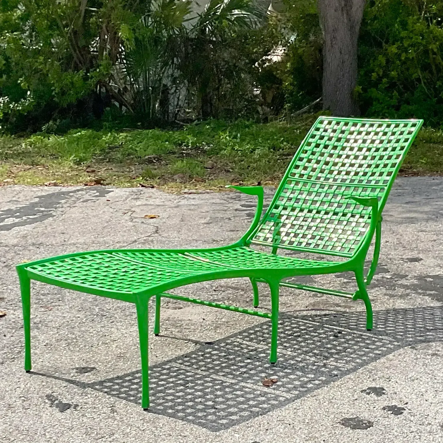Vintage Green Dan Johnson Chaise Lounge for Brown Jordan — additional photo 7