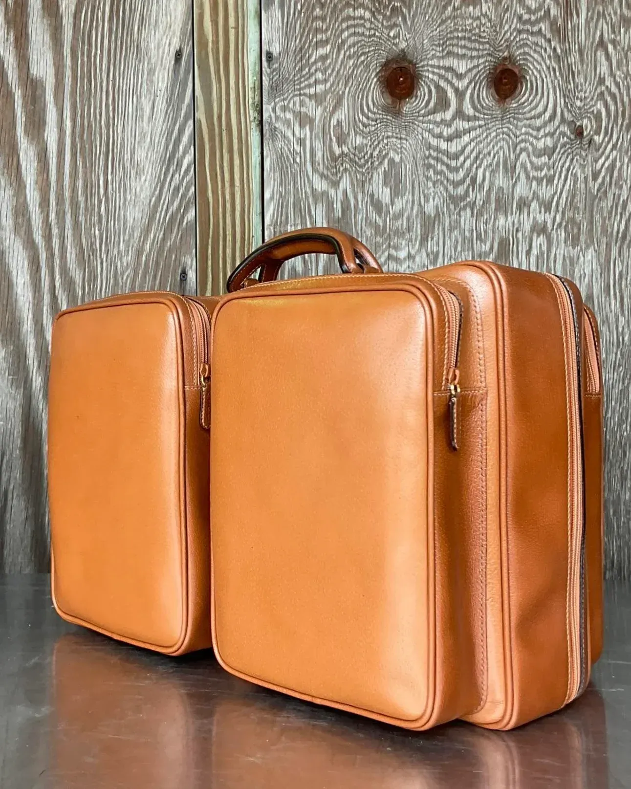 Vintage Gucci Leather Travel Bag With Original Box — additional photo 6