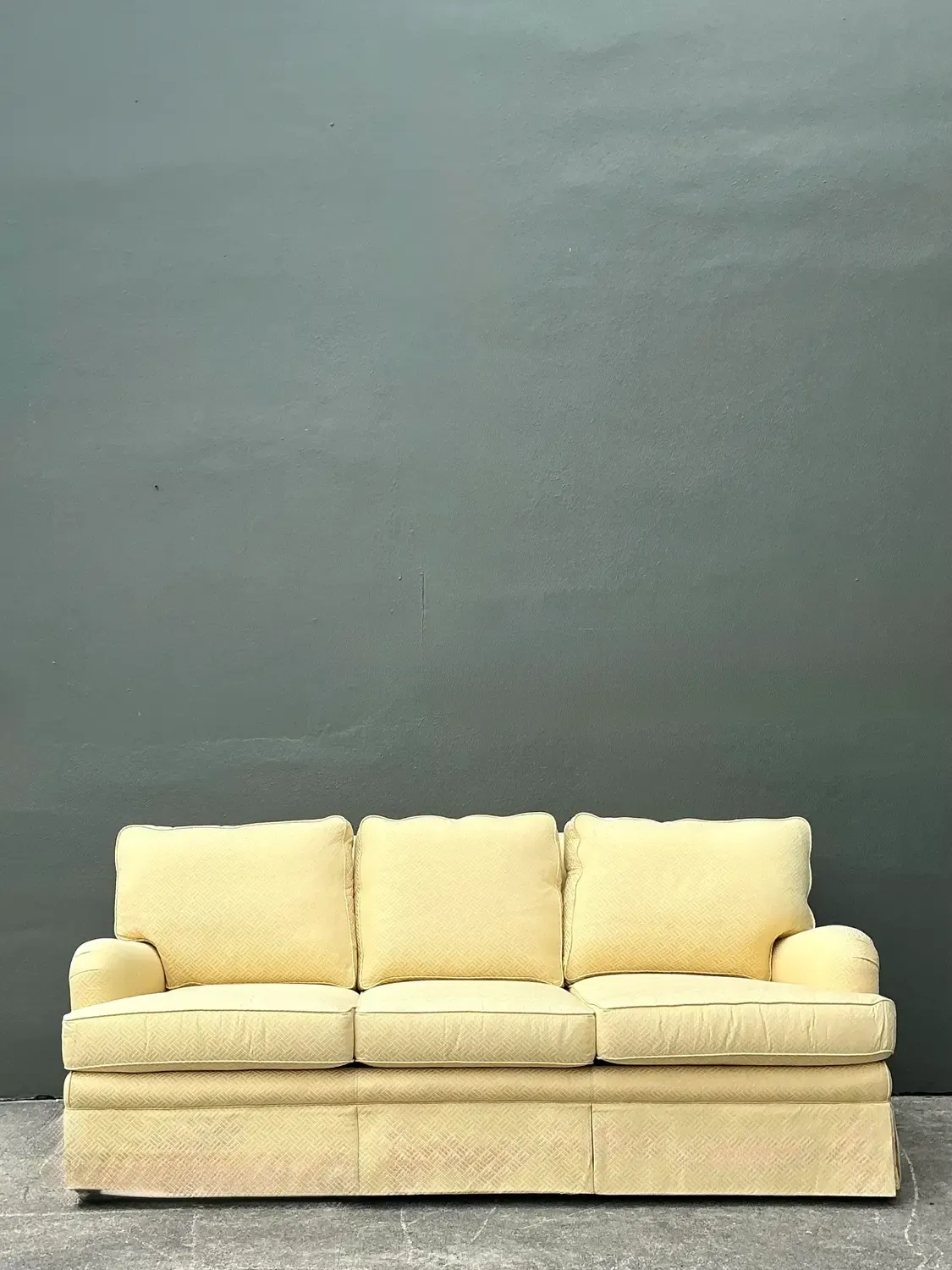 Vintage Hancock and Moore Three Seat Sofa in Scalamandre — additional photo 2