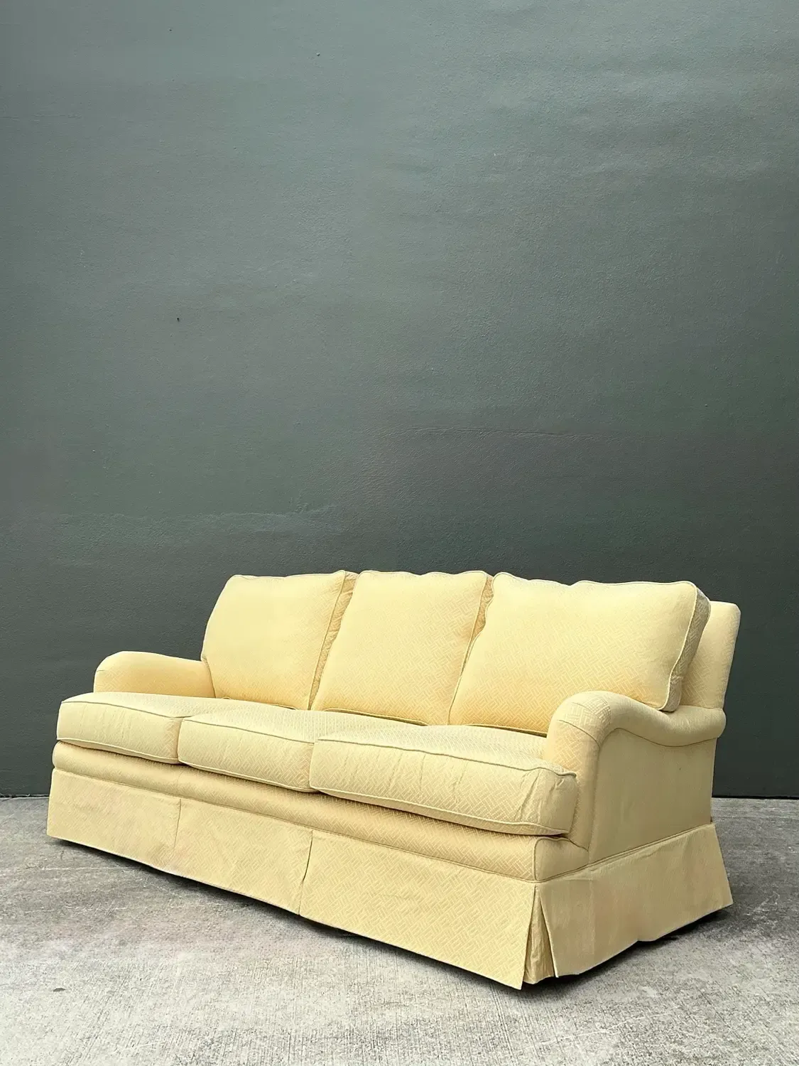 Vintage Hancock and Moore Three Seat Sofa in Scalamandre — additional photo 3