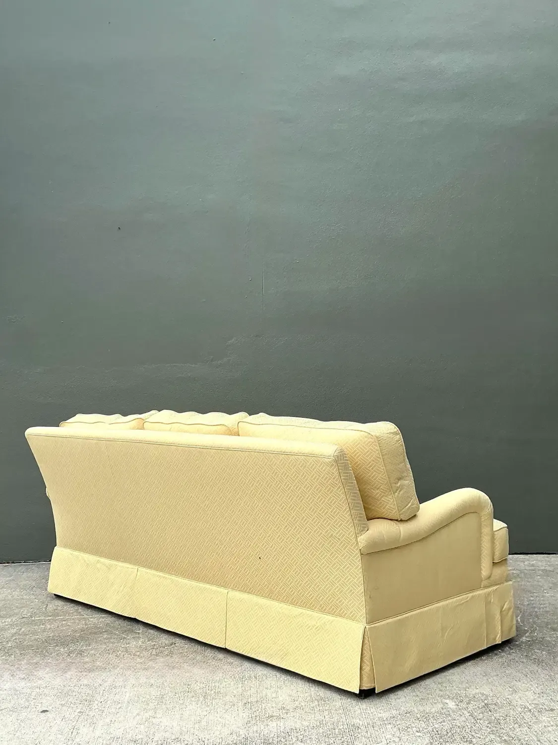 Vintage Hancock and Moore Three Seat Sofa in Scalamandre — additional photo 4