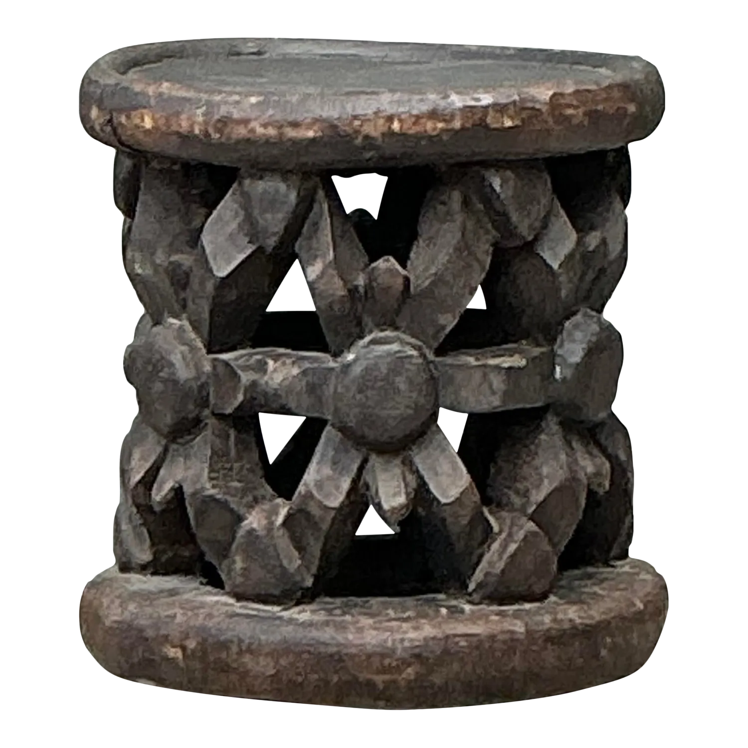 Vintage Hand Carved Bambileke Low Stool — additional photo 2