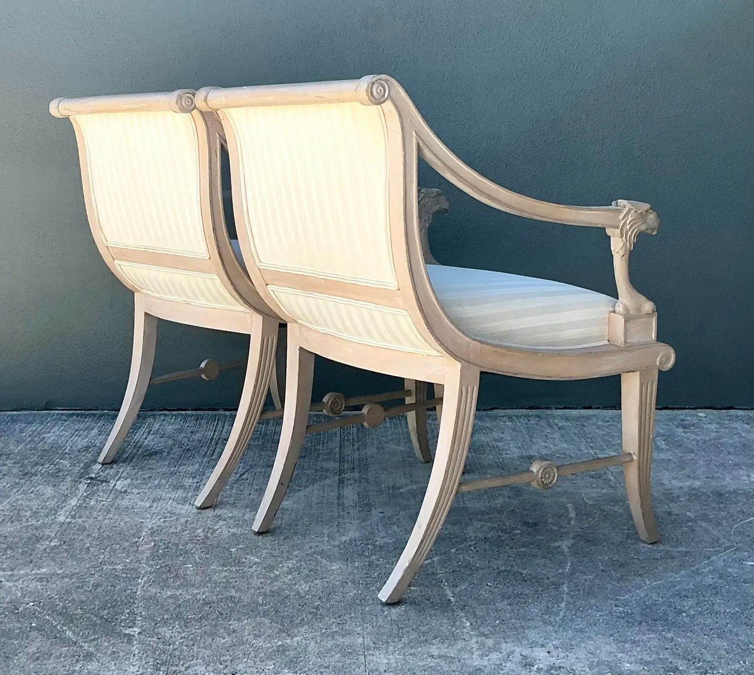 Vintage Hand Carved Eagles Head Lounge Chairs - A Pair — additional photo 8