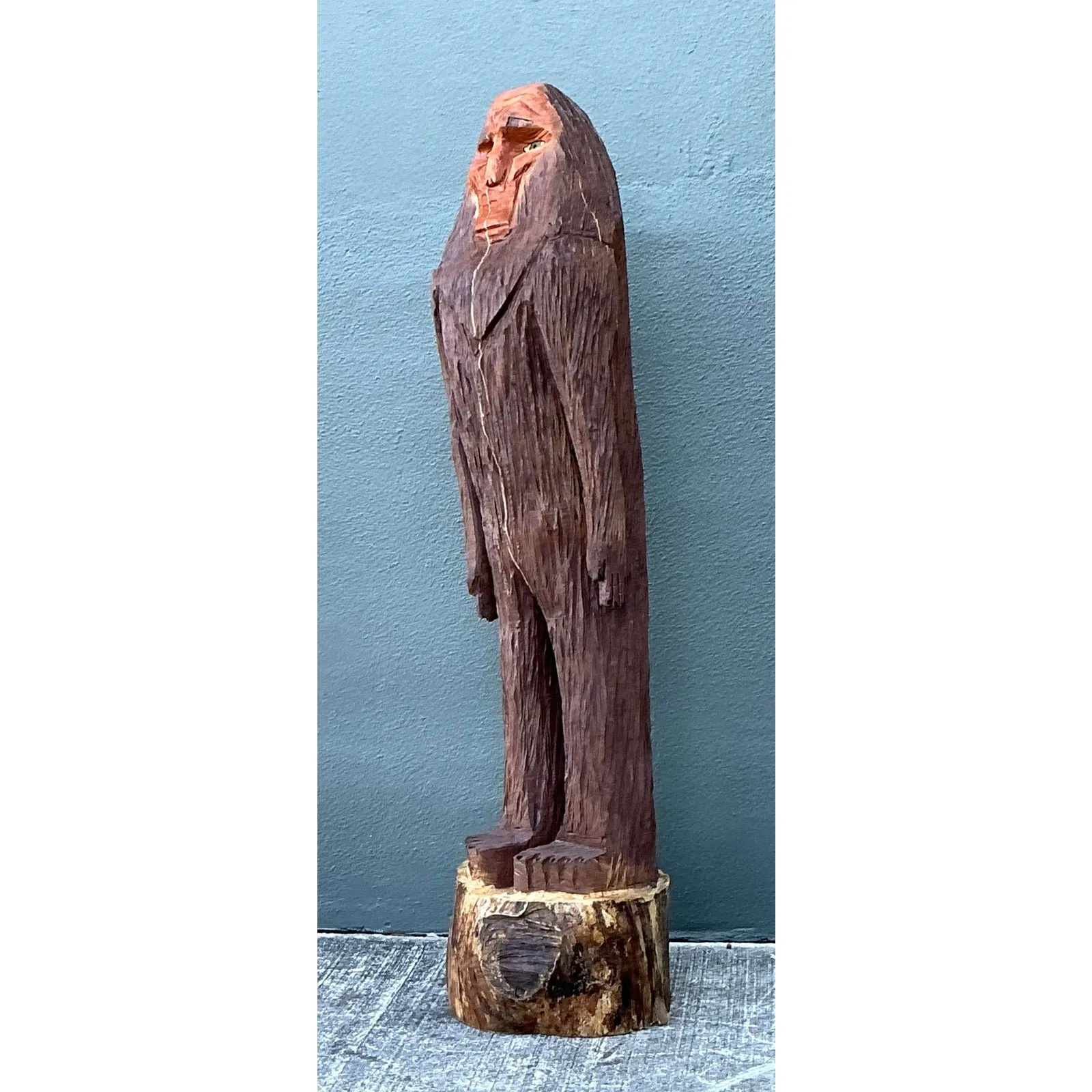 Vintage Hand Carved Figure — additional photo 2