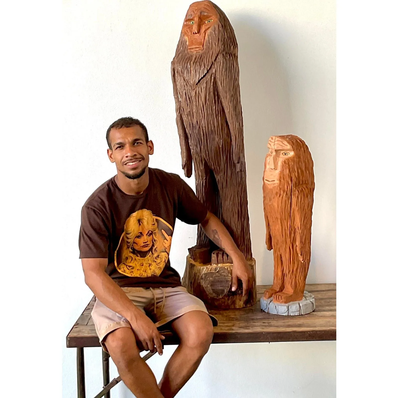 Vintage Hand Carved Figure — additional photo 3
