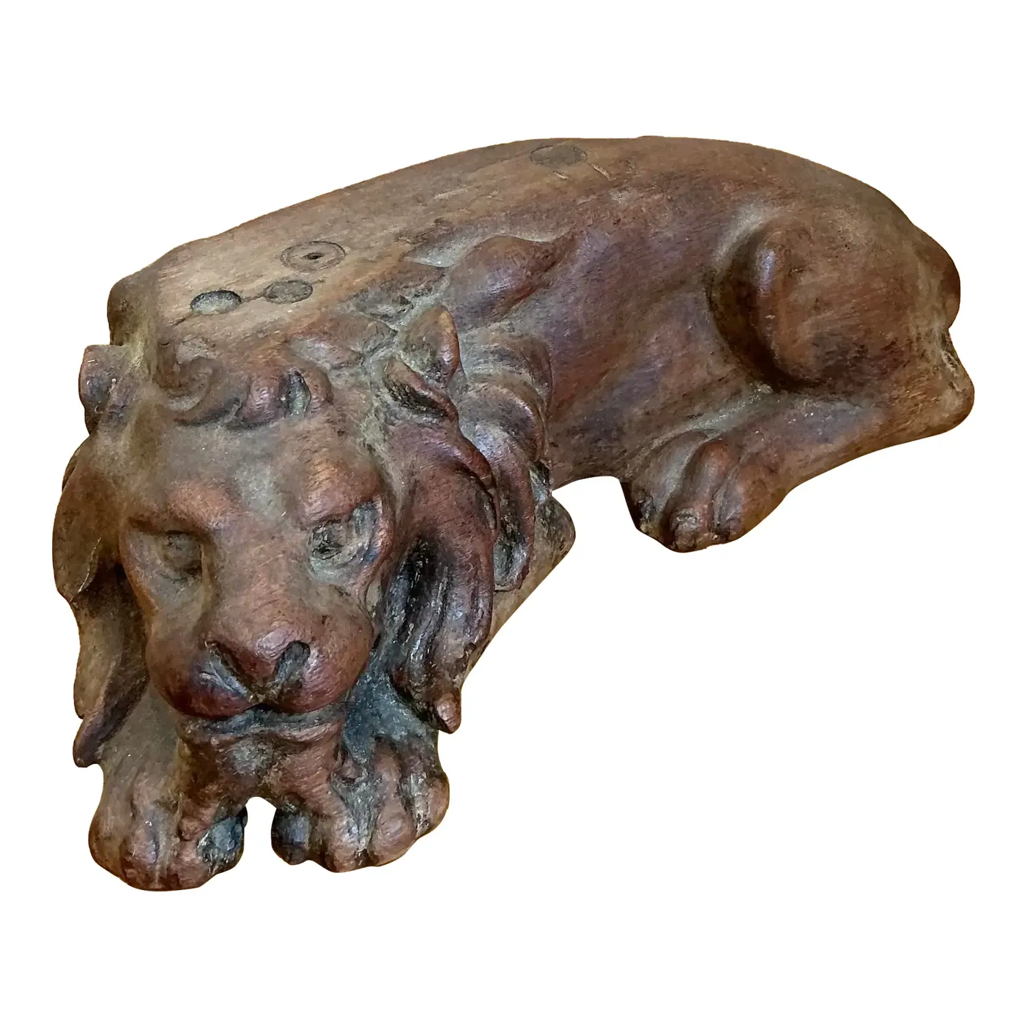 Vintage Hand Carved Lion — additional photo 1