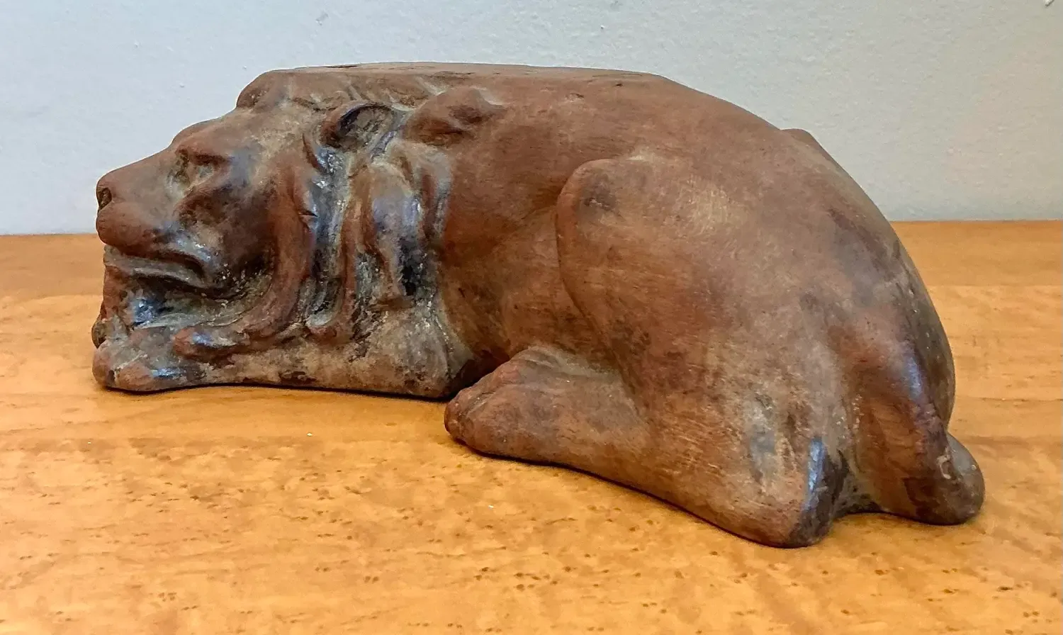 Vintage Hand Carved Lion — additional photo 3