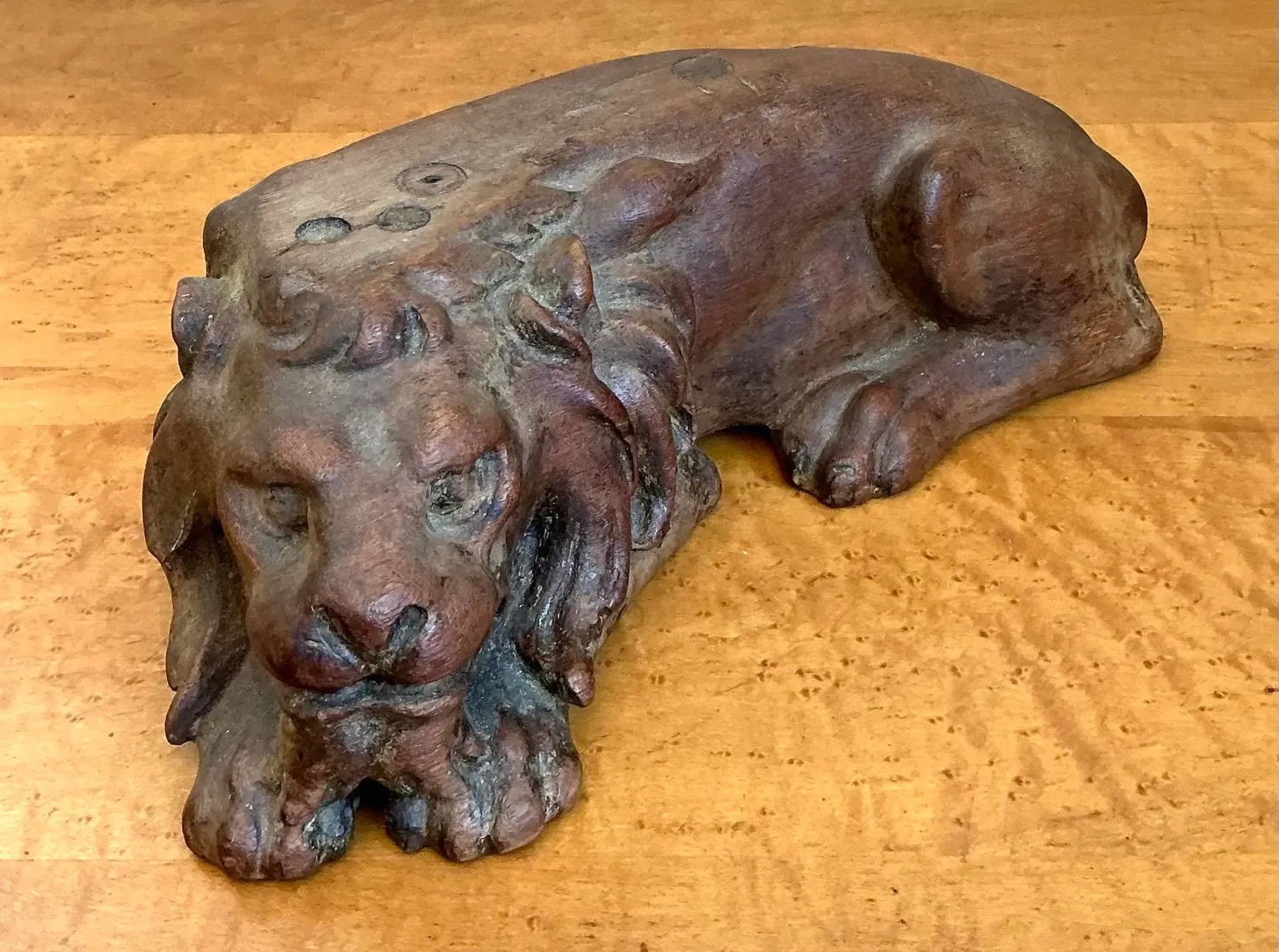 Vintage Hand Carved Lion — additional photo 6
