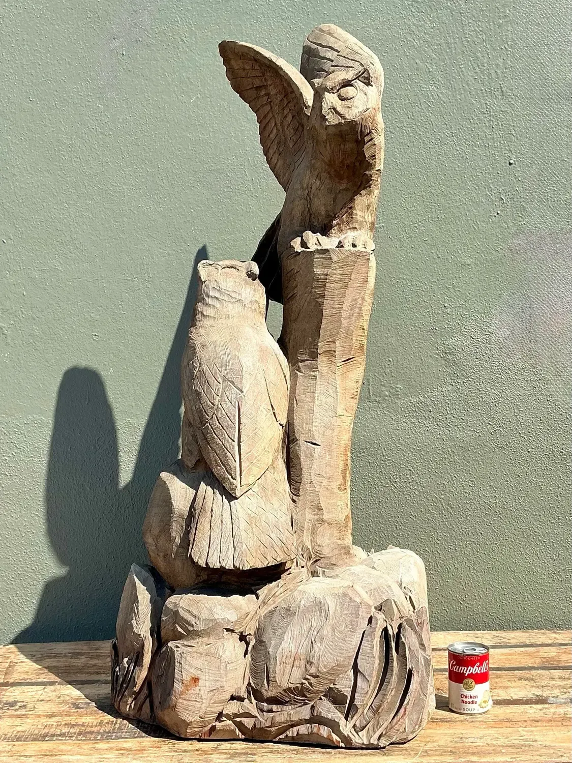 Vintage Hand Carved Owl — additional photo 5