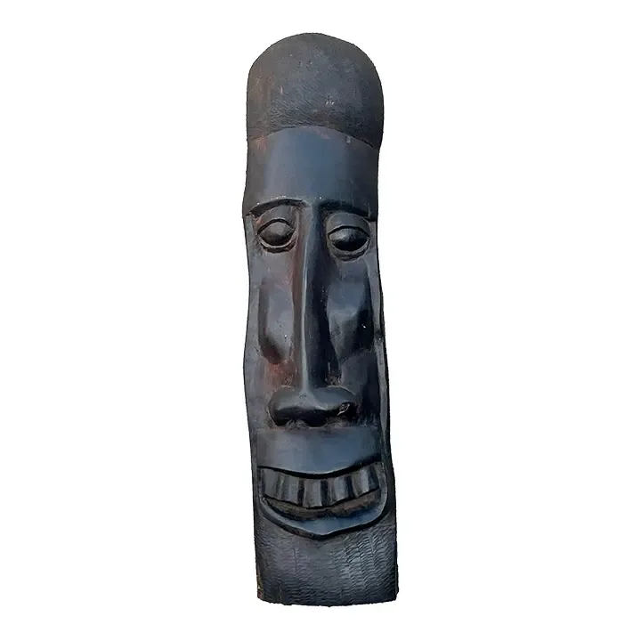 Vintage Hand Carved Tribal Mask — additional photo 1