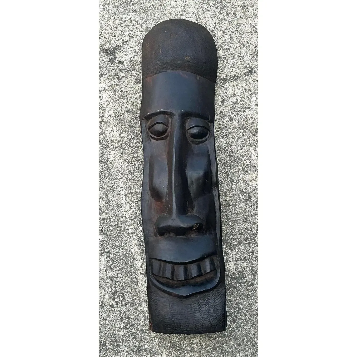 Vintage Hand Carved Tribal Mask — additional photo 2