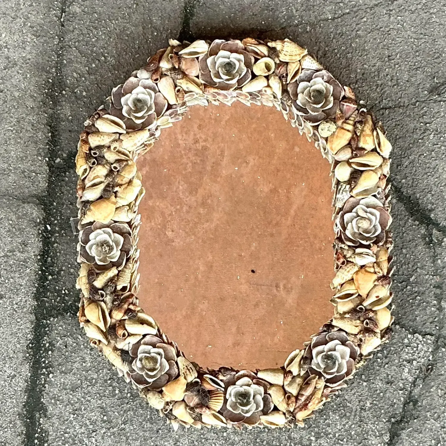 Vintage Hand Made Shell Mirror — additional photo 3