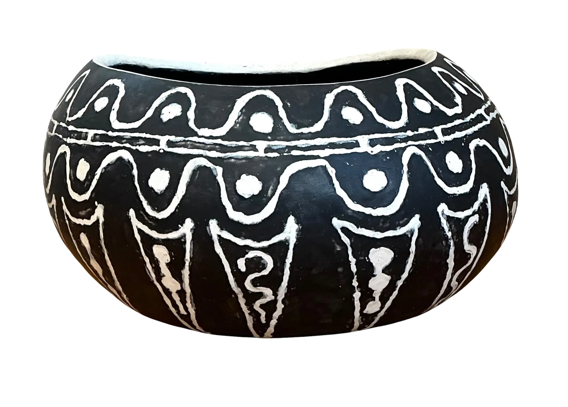 Vintage Hand Painted Ceramic Bowl