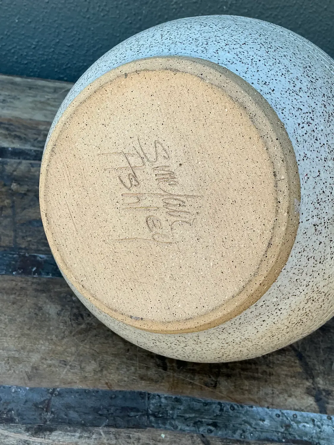 Vintage Hand Painted Original Studio Pottery Vase — additional photo 3